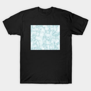 Blue Teal Marble T-Shirt